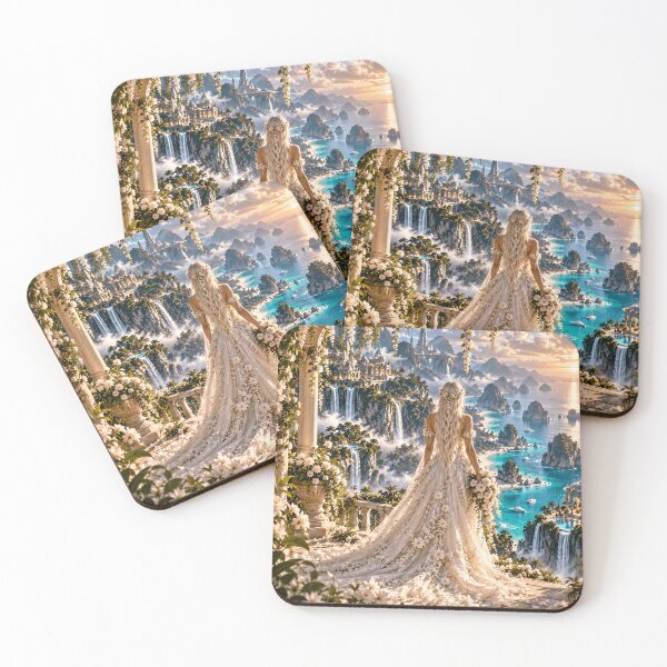 Item preview, Fantasy Bride in Tropical Paradise Wedding Waterfalls designed and sold by IRON SIREN.