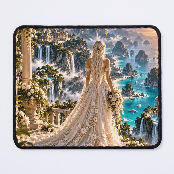 Item preview, Fantasy Bride in Tropical Paradise Wedding Waterfalls designed and sold by IRON SIREN.