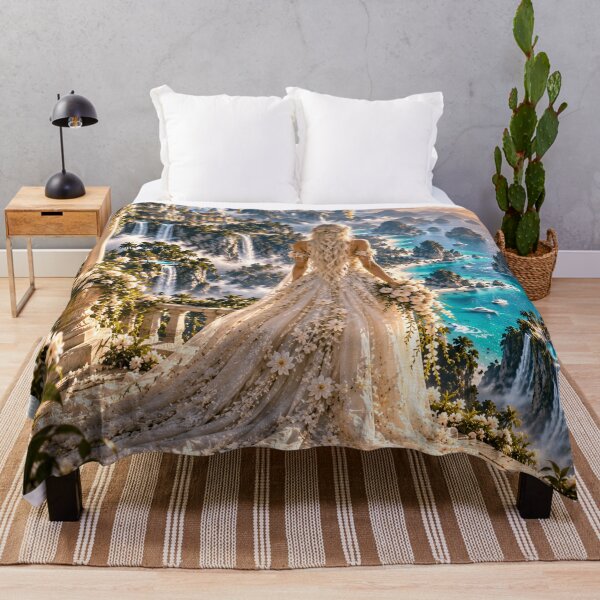 Item preview, Fantasy Bride in Tropical Paradise Wedding Waterfalls designed and sold by IRON SIREN.