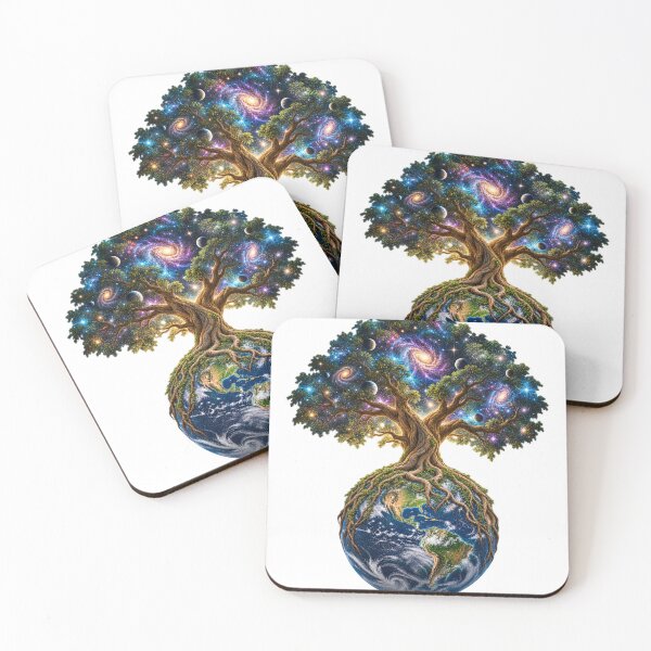 Item preview, Cosmic Tree Growing From Earth – Galaxy Tree Nature Space Design designed and sold by Prince Tripathi .