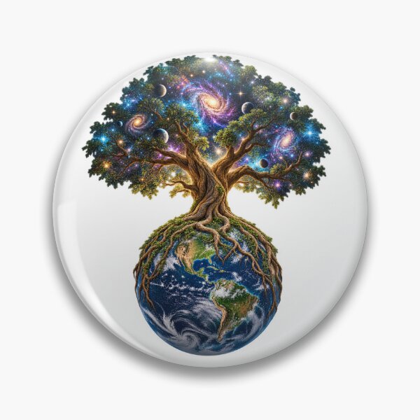 Item preview, Cosmic Tree Growing From Earth – Galaxy Tree Nature Space Design designed and sold by Prince Tripathi .