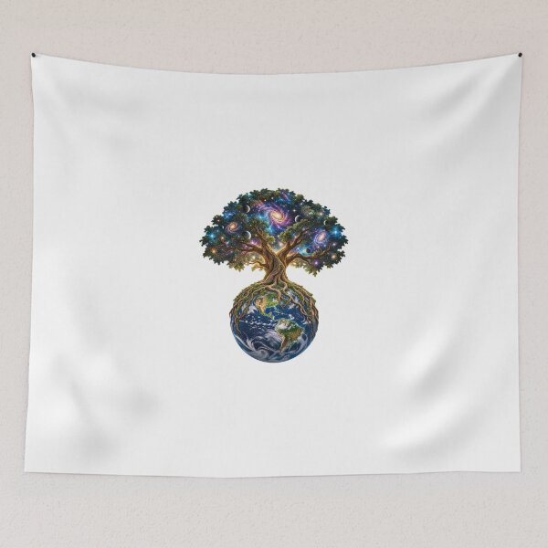 Item preview, Cosmic Tree Growing From Earth – Galaxy Tree Nature Space Design designed and sold by Prince Tripathi .