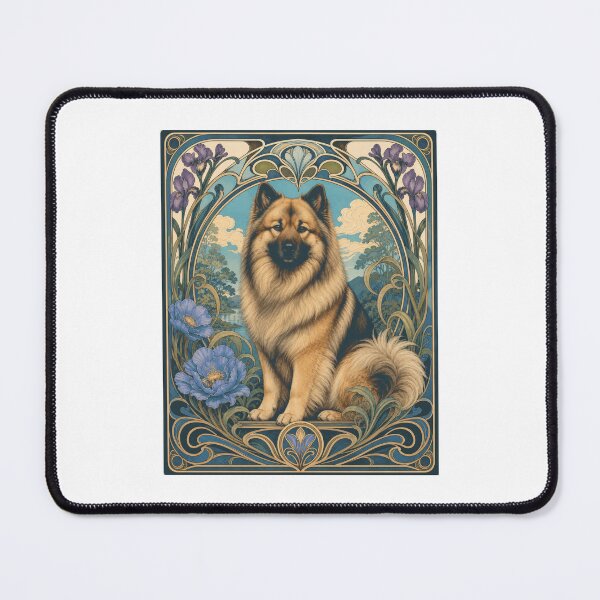 Item preview, Art Nouveau Eurasier Spitz Dog designed and sold by AntiqueImages.