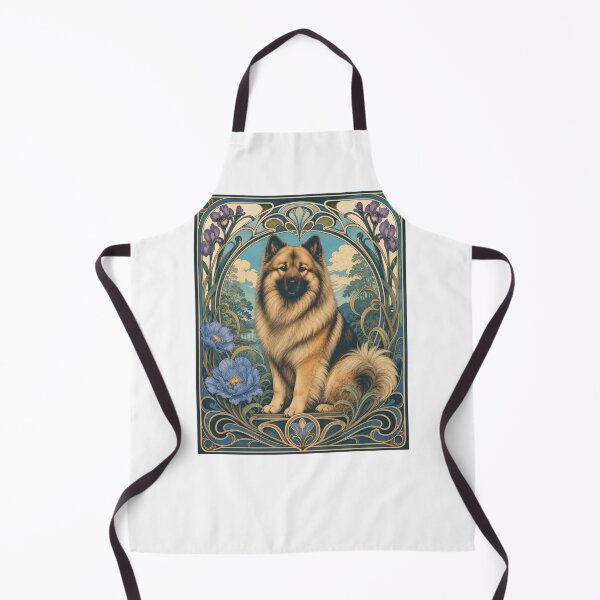 Item preview, Art Nouveau Eurasier Spitz Dog designed and sold by AntiqueImages.