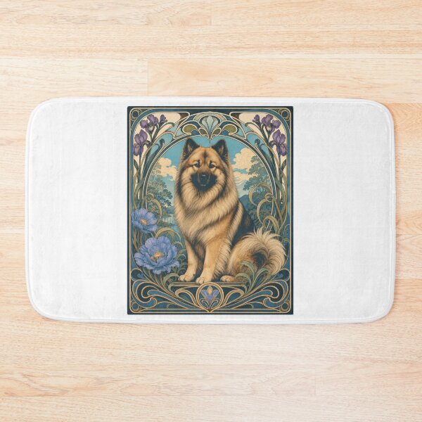 Item preview, Art Nouveau Eurasier Spitz Dog designed and sold by AntiqueImages.