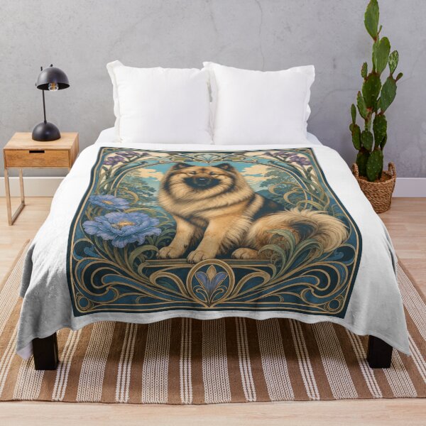 Item preview, Art Nouveau Eurasier Spitz Dog designed and sold by AntiqueImages.