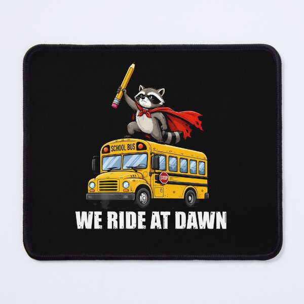 Item preview, We Ride At Dawn Funny School Bus Raccoon Back To School designed and sold by Pider-Vampire.