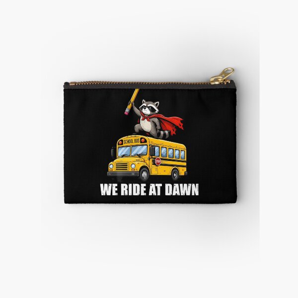 Item preview, We Ride At Dawn Funny School Bus Raccoon Back To School designed and sold by Pider-Vampire.