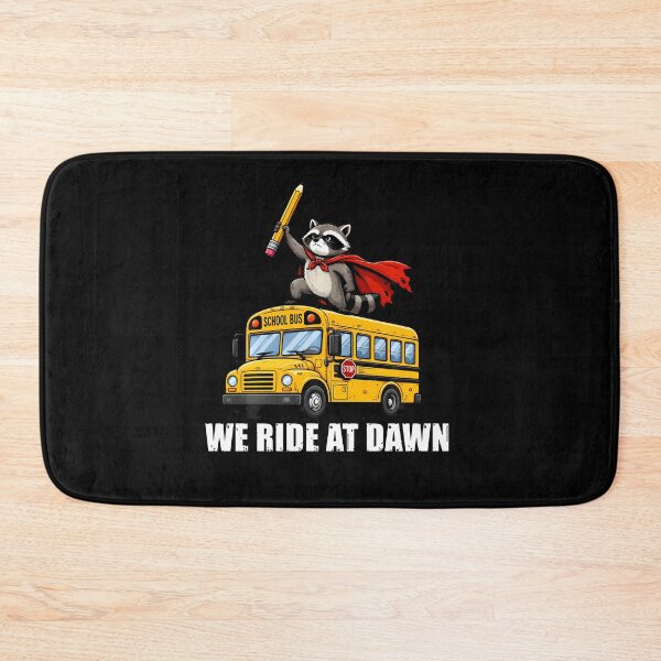 Item preview, We Ride At Dawn Funny School Bus Raccoon Back To School designed and sold by Pider-Vampire.