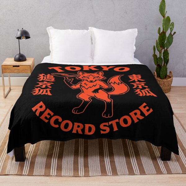 Item preview, Tokyo Record Store Tshirt Fox Japanese Streetwear Vinyl designed and sold by Chromatic-Cubes.
