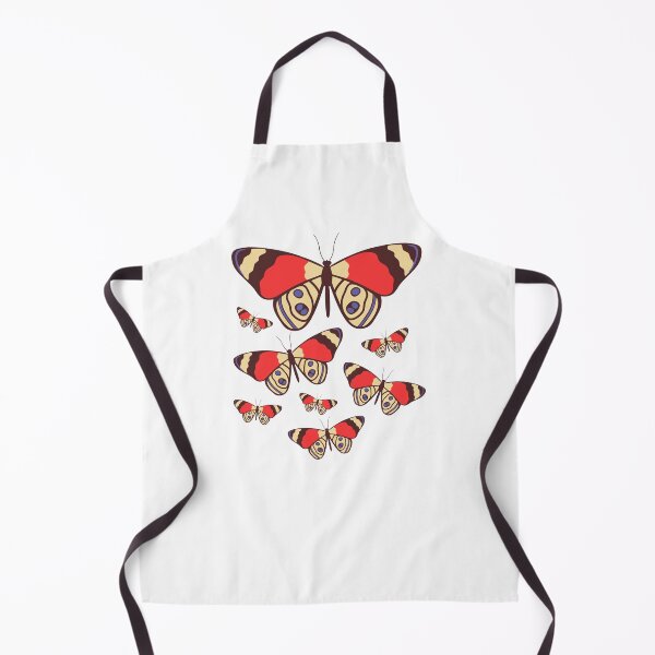 Item preview, Red & Cream Butterfly Swarm – Bold Boho Nature Vector Art designed and sold by THROUGH-LIFE.