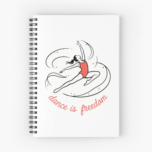 Item preview, Dancer in Motion with 'Dance is Freedom' Text designed and sold by NiftyWrx.