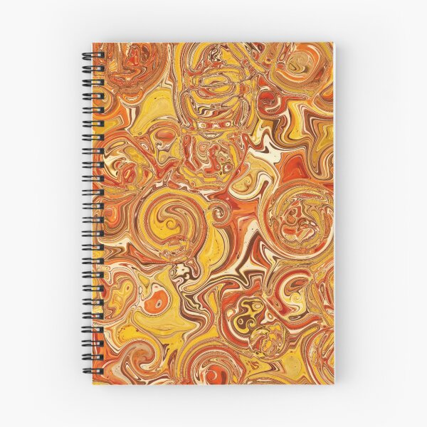 Item preview, Rust & Mustard Hydrangea Fractal Circles designed and sold by SXW Designs.