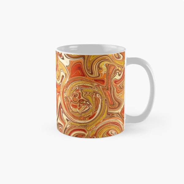 Item preview, Rust & Mustard Hydrangea Fractal Circles designed and sold by SXW Designs.