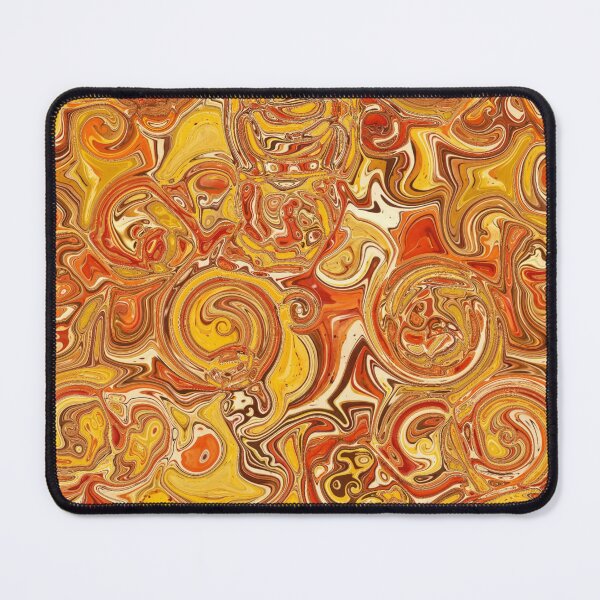 Item preview, Rust & Mustard Hydrangea Fractal Circles designed and sold by SXW Designs.