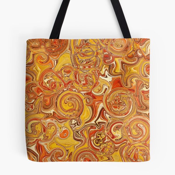 Item preview, Rust & Mustard Hydrangea Fractal Circles designed and sold by SXW Designs.