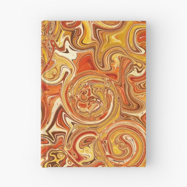 Item preview, Rust & Mustard Hydrangea Fractal Circles designed and sold by SXW Designs.