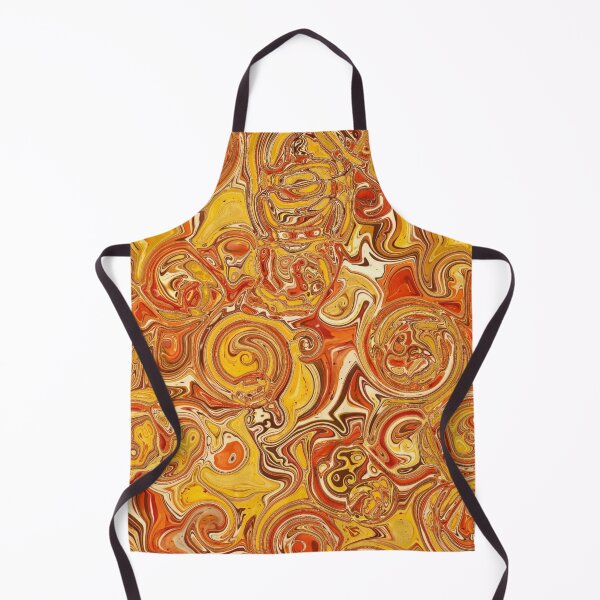 Item preview, Rust & Mustard Hydrangea Fractal Circles designed and sold by SXW Designs.