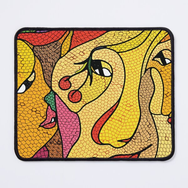 Item preview, Mosaic Face - Colorful Cubist Portrait designed and sold by photossmirnov.