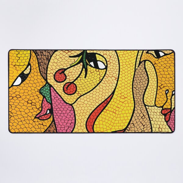 Item preview, Mosaic Face - Colorful Cubist Portrait designed and sold by photossmirnov.