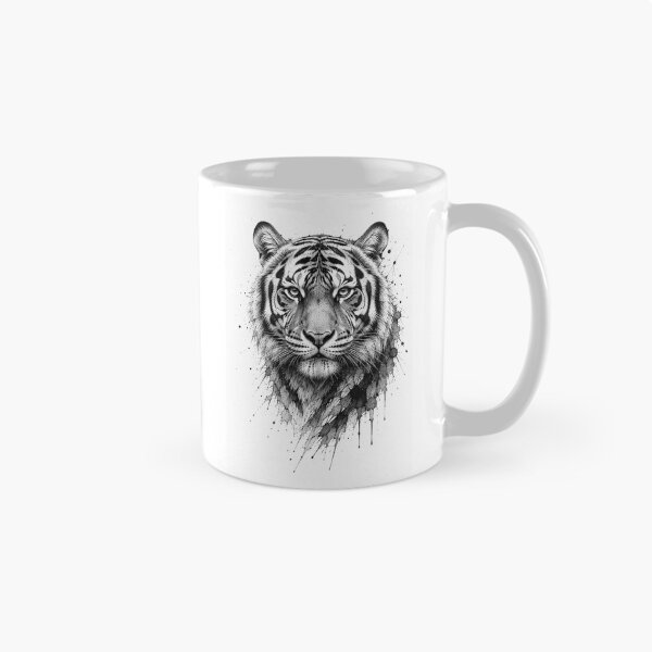 Artikelvorschau, Tigerporträt, Bleistiftzeichnung entworfen und verkauft von IrinaVisual.
