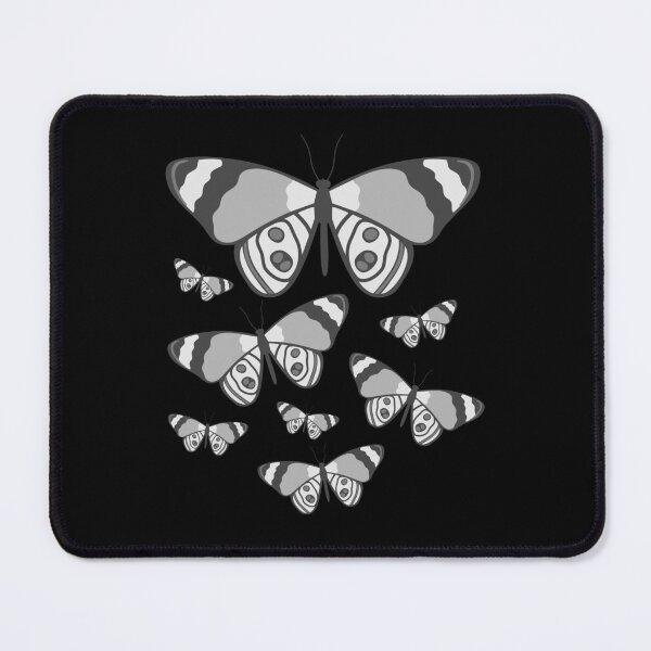 Item preview, Monochrome Butterfly Swarm – Minimalist Grayscale Nature Art designed and sold by THROUGH-LIFE.