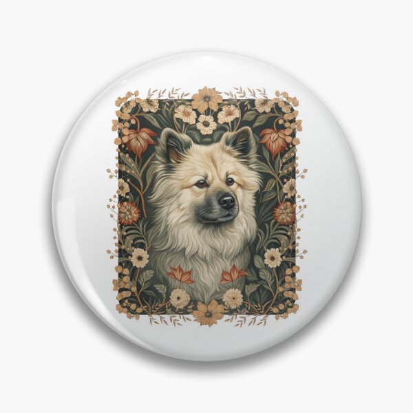 Item preview, Eurasier Dog Vintage Botanical Floral Portrait designed and sold by AntiqueImages.