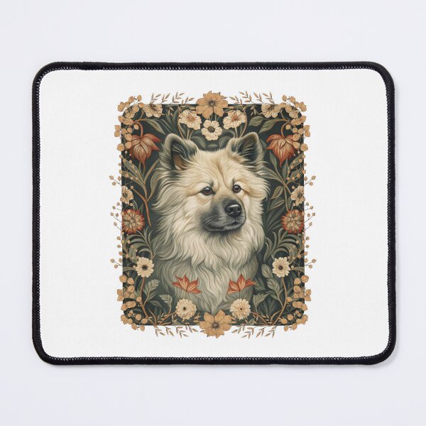 Item preview, Eurasier Dog Vintage Botanical Floral Portrait designed and sold by AntiqueImages.
