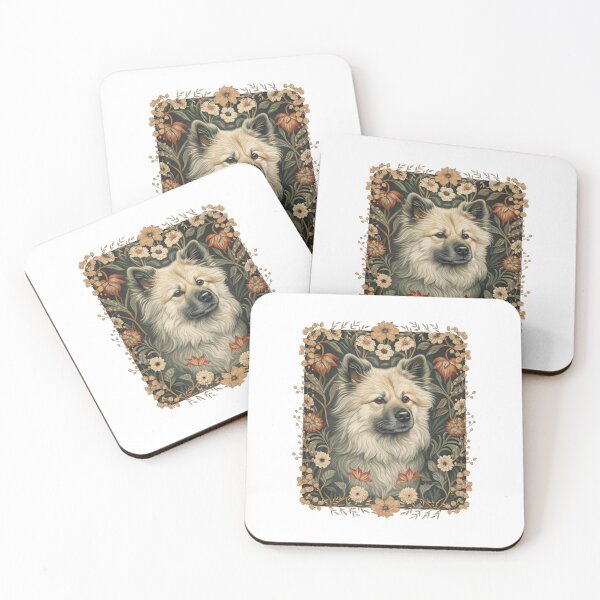 Item preview, Eurasier Dog Vintage Botanical Floral Portrait designed and sold by AntiqueImages.