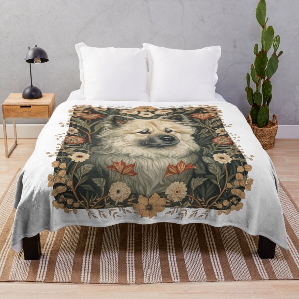 Item preview, Eurasier Dog Vintage Botanical Floral Portrait designed and sold by AntiqueImages.