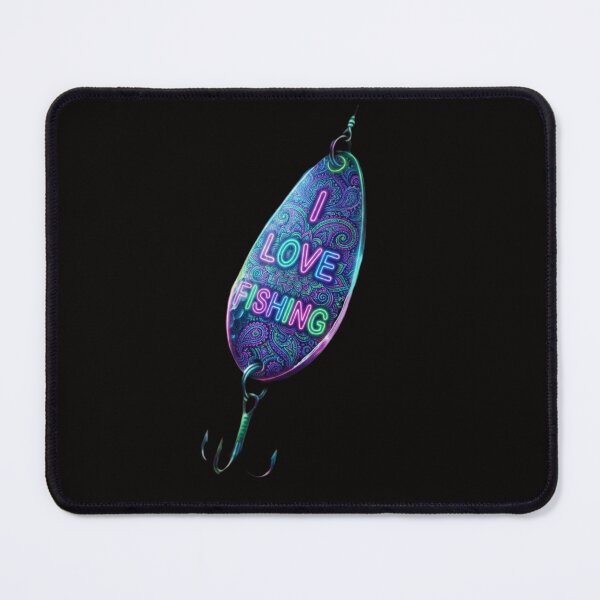 Item preview, Neon Fishing Lure - Glow In The Dark Fishing Art designed and sold by Stefanrajzer.