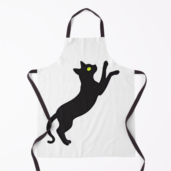 Item preview, Jumping black cat silhouette in motion designed and sold by Prints by Mat.