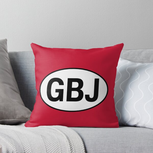 Item preview, GBJ — Jersey — Oval Country Code Sticker designed and sold by The Digital Compass.