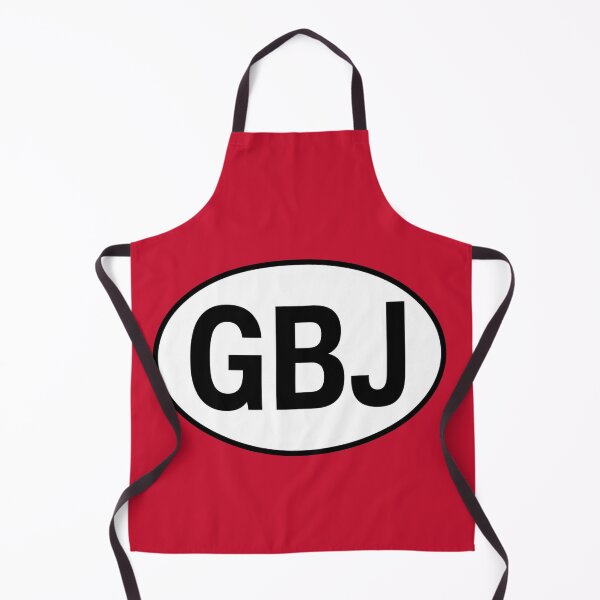 Item preview, GBJ — Jersey — Oval Country Code Sticker designed and sold by The Digital Compass.