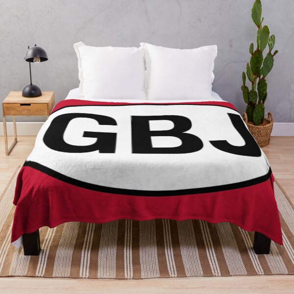 Item preview, GBJ — Jersey — Oval Country Code Sticker designed and sold by The Digital Compass.