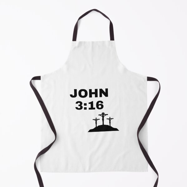 Item preview, John 3:16 Three Crosses | Christian Scripture Typography designed and sold by LensDyn™.