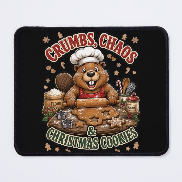 Item preview, Crumbs Chaos And Christmas Cookies Beaver Baker designed and sold by Design Vibras.