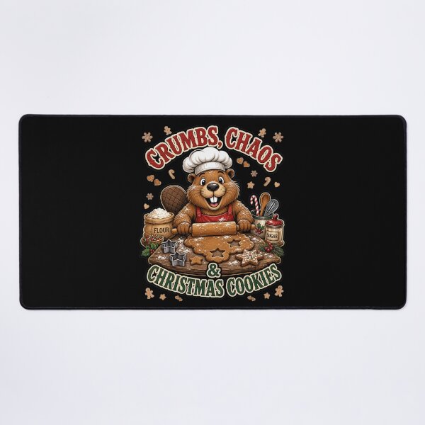 Item preview, Crumbs Chaos And Christmas Cookies Beaver Baker designed and sold by Design Vibras.