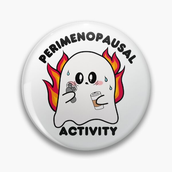 Item preview, Perimenopausal Activity | Funny Hot Flash Ghost designed and sold by Dr. B Sticker Rx.