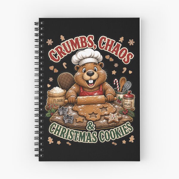 Item preview, Crumbs Chaos And Christmas Cookies Beaver Baker designed and sold by Design Vibras.