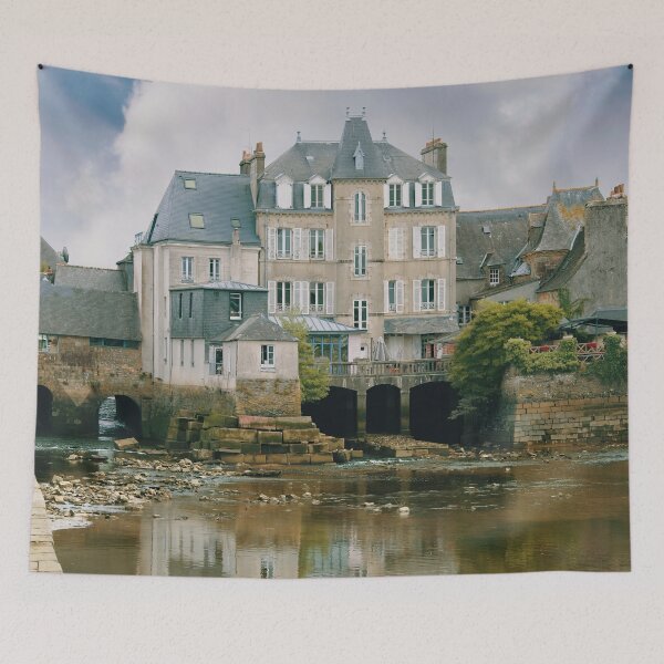 Item preview, Landerneau's Historic Pont de Rohan in Brittany France designed and sold by Martyn R Arnold Fine Art Nature & Landscape Photography.