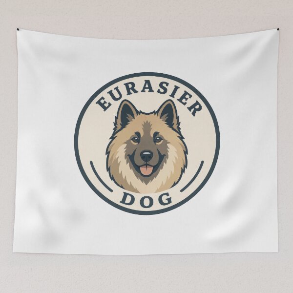 Item preview, Eurasier Dog Retro Breed Emblem designed and sold by AntiqueImages.