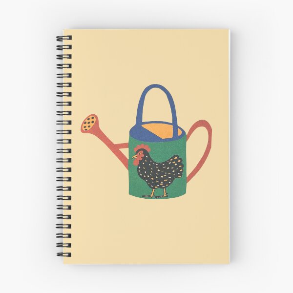 Item preview, Gardening Illustration Watering Can Chicken Rooster designed and sold by veggiecollages.