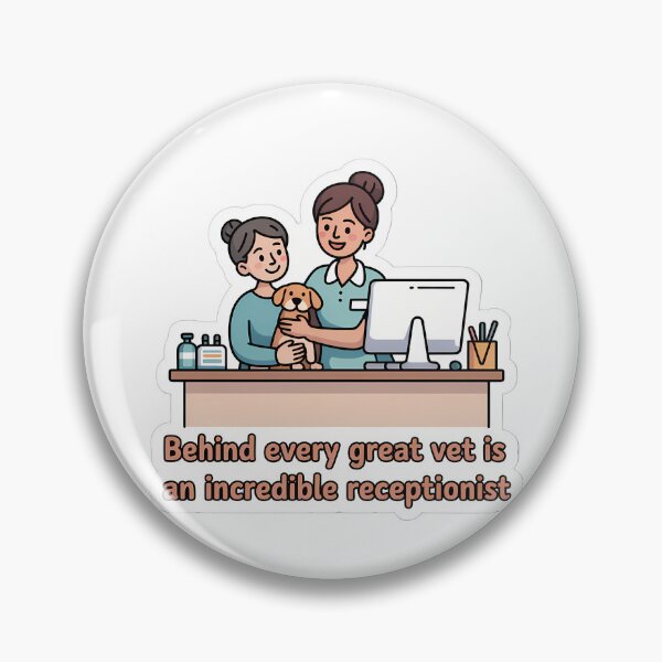 Item preview, Behind Every Vet Is A Receptionist designed and sold by NiftyWrx.