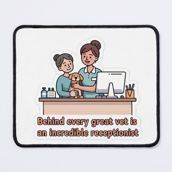 Item preview, Behind Every Vet Is A Receptionist designed and sold by NiftyWrx.
