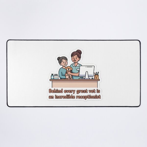Item preview, Behind Every Vet Is A Receptionist designed and sold by NiftyWrx.