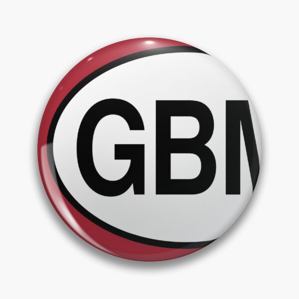 Item preview, GBM — Isle of Man — Oval Country Code Sticker designed and sold by The Digital Compass.
