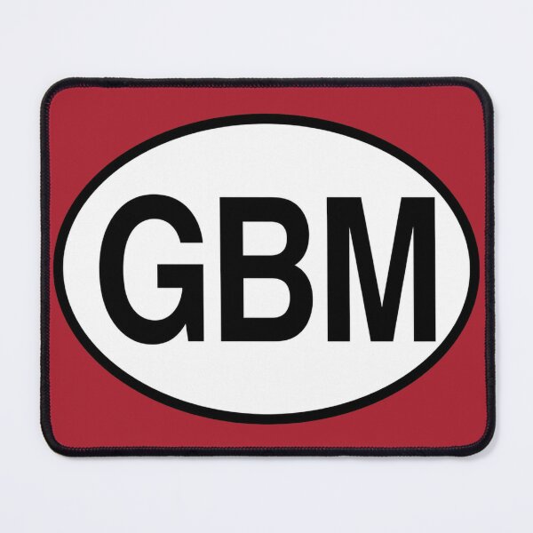 Item preview, GBM — Isle of Man — Oval Country Code Sticker designed and sold by The Digital Compass.
