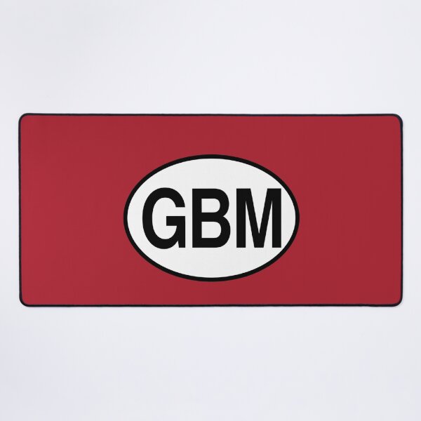 Item preview, GBM — Isle of Man — Oval Country Code Sticker designed and sold by The Digital Compass.