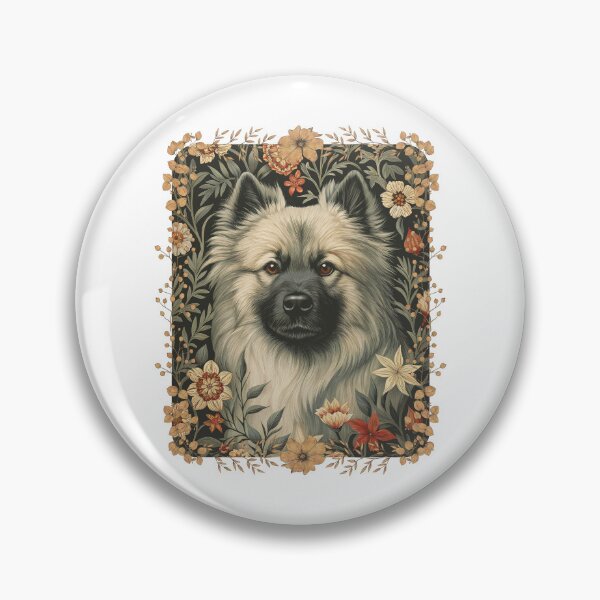 Item preview, Eurasier Dog Vintage Botanical Floral Portrait designed and sold by AntiqueImages.